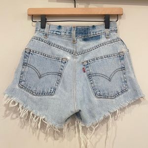 Levi’s High Waisted Shorts (Light Wash)